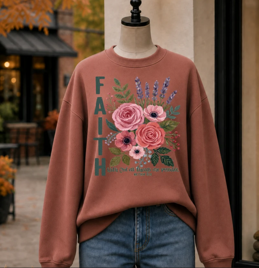 Floral Faith Sweatshirt