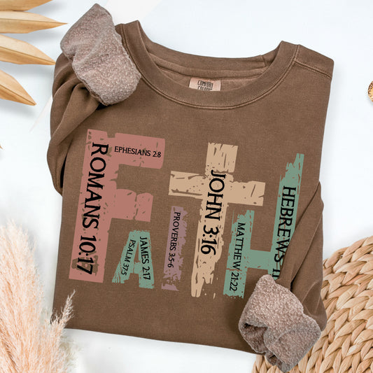 Faith Design With Verses Sweatshirt